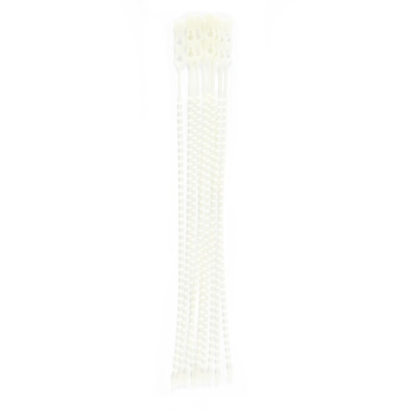 18-in  Double Loop Beaded 120-lb, Natural, 10 Speciality Tie